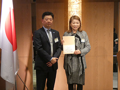 米山功労クラブ感謝状授与の様子