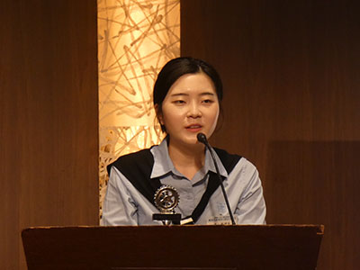 米山奨学生、金秀彬(キムスビン)さん