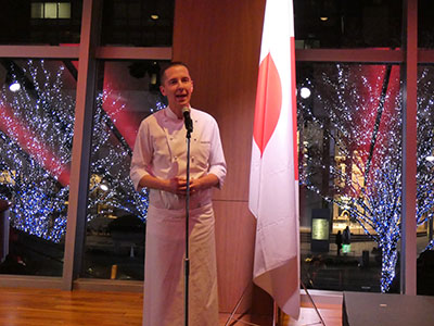 クリスマス夜間例会の様子1